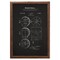 12" x 16" Basketball Patent 2 Framed Wall Art, Contemporary Home Décor, Glass Facing and Hanging Hardware Included